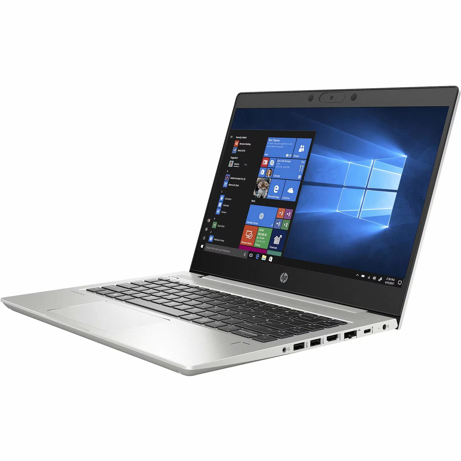 HP Probook 440 G7 14" Touch Laptop (10th Gen Core i5-10210U/8GB + 16 GB Intel Optane memory/Windows 11 Pro/Intel UHD 620 ), Silver