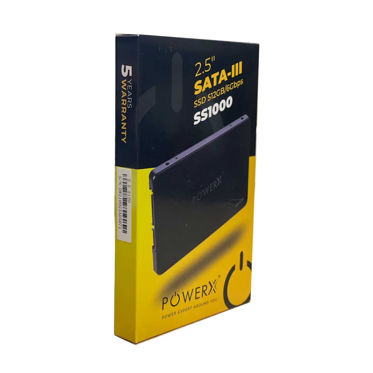 POWERX SS1000 512 GB SSD - 6 Gbps 2.5 Inch SATA -III Internal SSD for laptops & desktops with 5 Years Warranty (512GB)